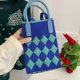 thumbnail image 1 of Bolso para móvil, bolso de punto, bolso de mano de gran capacidad, bolso bandolera para estudiantes, bolso de lana, 1 of 6
