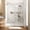 Silver, variant on VelaDream Frameless Single Sliding Shower Door 6074 Silver, 60"W x 74" H Tempered Glass