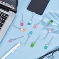 thumbnail image 5 of 10pc Dust Plug Charm 3 Inch Long Mobile Dustproof Plugs with Resin Tortoise Pendants Anti Dust USB C Port Caps Protector Phone Pendants Accessory for Most Type C Phones Multi-color, 5 of 9