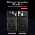 thumbnail image 6 of for iPhone 16 Pro Max 6.9" Case with Magnetic Ring Kickstand, Rugged Military Grade Shockproof Heavy Duty Case with Slide Camera Lens Cover for Apple iPhone 16 Pro Max JS-Black, 6 of 9