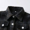thumbnail image 5 of Odeerbi Toddler Boys Girls Plaid Shacket Jacket Kids Toddler Flannel Shirt 2025 Long Sleeve Plaid Jacket Baby Fall Shirt Coat Outwear Black 2-3 Years, 5 of 9