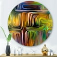 thumbnail image 2 of Designart 'Colour Spiral Fusion I' Modern Circle Metal Wall Art 29x29 - Disc of 29, 2 of 5