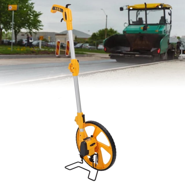 Walking Measure Wheel, Measuring Wheel Fine Gear Structure 0-9999.9m Range for School Activity