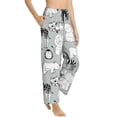 thumbnail image 2 of Xecao African Animals Women's Straight Lounge Pajama Pants: The Epitome of Relaxed Sleepwear, 2 of 9