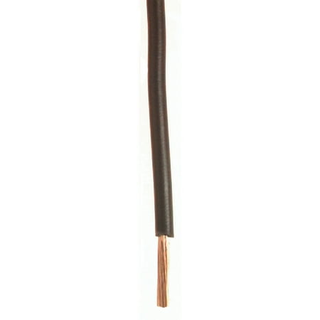BATTERY DOCTOR Primary Wire,14 ga.,19,100 ft.,60V,Brown 81076