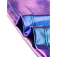 thumbnail image 5 of INSPIRE CHIC Women's Metallic Textured Short Sleeve Shiny Party Tops S Blue Purple, 5 of 6