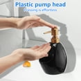 thumbnail image 5 of Dznils Black Ceramic Soap Dispenser, Bathroom Refillable Lotion Pump with Soap Holder, 16 oz, 5 of 11