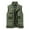 Army Green, variant on IROINNID Men's Turtleneck Sleeveless Solid Color Leisure Thin Sport Multi-bag Quick-drying Vest Mountaineering Tooling Outdoor Vest Jackets