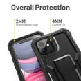 thumbnail image 3 of FITO For iPhone 11 Case, Phone Case with Screen Protector and Kickstand (Black), 3 of 7