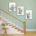 thumbnail image 4 of Hieng Wildflower Poster Pink Watercolor Botanical Floral WallColorful Canvas Prints Set of 3 Modern Minimalist Flower Pictures Decor Painting Bedroom Bathroom Living Room, 4 of 6