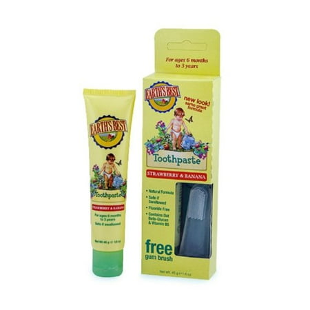 Earth's Best Toddler Toothpaste Strawberry Banana - 1.6 (What's The Best Toothpaste)