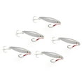 thumbnail image 4 of Vib Fishing Bait, 5Pcs Bright Color Metal Vib Hard Fishing Lure Artificial   For River Silver, 4 of 8
