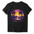 thumbnail image 6 of Teissuly Women's Fashion Crewneck Printed Short Sleeve T-shirt Casual Loose Shirt Tops, 6 of 7