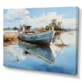 thumbnail image 2 of Designart "Boat peaceful Waterscapes II" Transportation Canvas Print, 2 of 5
