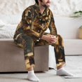 thumbnail image 7 of Lsque Western Cowboy Golden Retriever Pattern Long Sleeve Pajama Set for Men - Soft 2-Piece Sleepwear and Loungewear Set with Pockets, Comfy Nightwear-XX-Large, 7 of 7