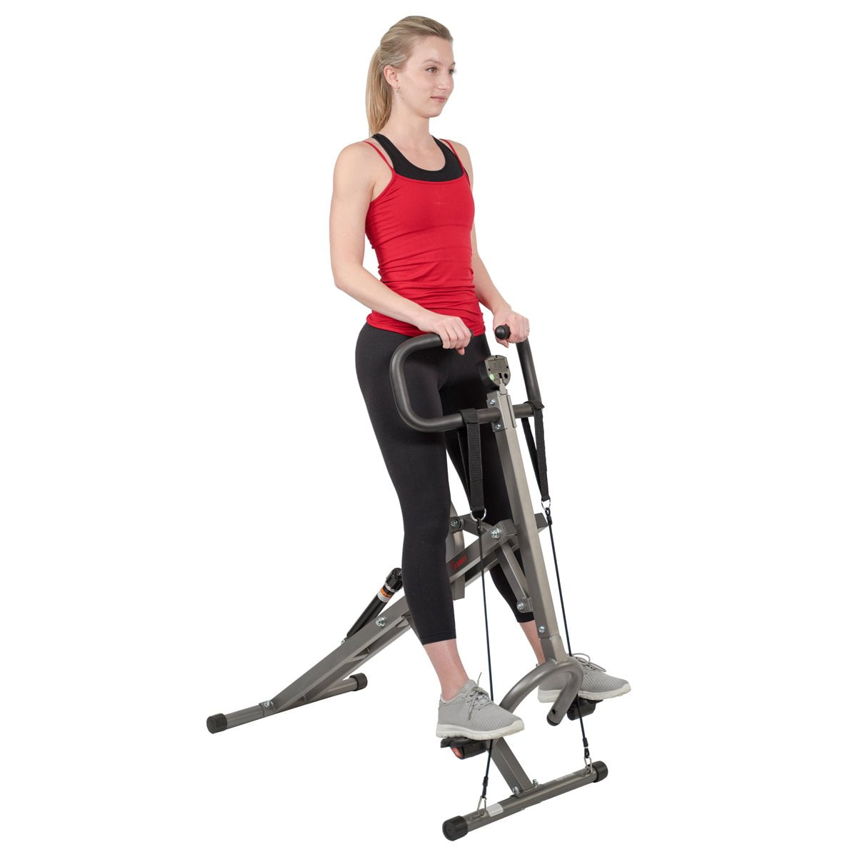 Sunny Health & Fitness Row-N-Ride PRO Squat Assist Trainer for Full Glute, Thigh, and Leg Workouts, SF-A020052