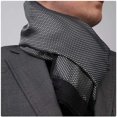 thumbnail image 1 of White Black Mens Silk Scarf - Designer neck scarf for winters, 1 of 1