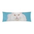 thumbnail image 1 of YUSDECOR Persian cat Body Pillow Pillowcase Pillow Protector Cushion Cover 20x60 Inch, 1 of 1