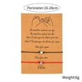 thumbnail image 7 of The red cord promises a simple five-pointed star wax thread woven card bracelet for couples or couples to pair up. It's his and her promise bracelet that gives her the promise bracelet, 7 of 7