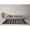 thumbnail image 3 of Ahgly Company Machine Washable Indoor Rectangle Abstract Gray Modern Area Rugs, 5' x 7', 3 of 4
