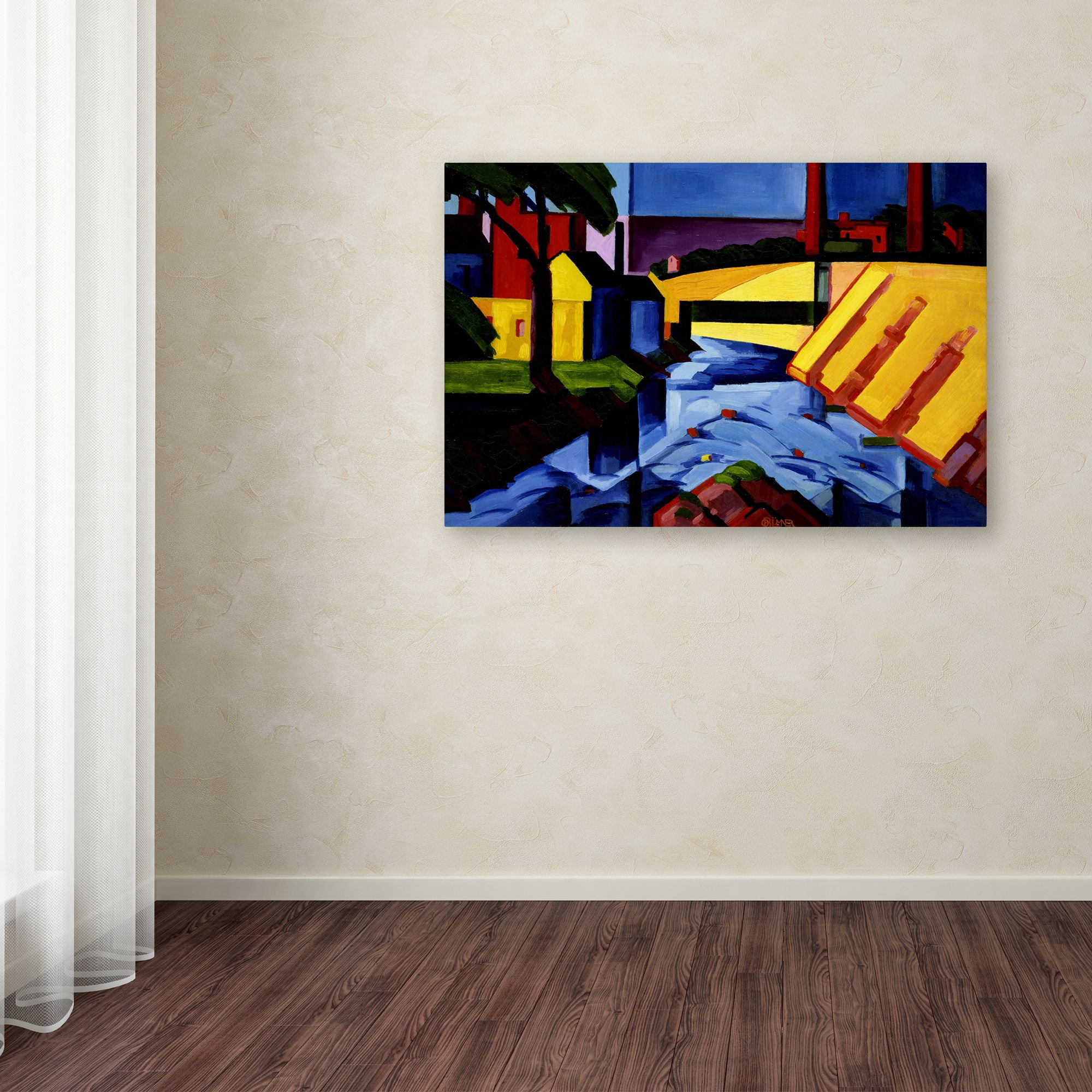 Trademark Fine Art 'Evening Tones' Canvas Art by Oscar Bluemner