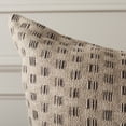 thumbnail image 3 of Safavieh Zahara 24" x 24" Glam Linen Decorative Pillows, Natural/Black, 3 of 4