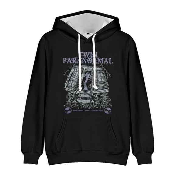 Twin Paranormal Merch Nightmare Month Hoodie Long Sleeve Fan Merch Classic Pullovers Unisex Casual Outfits