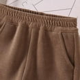 thumbnail image 6 of CYRBOKO Girls Winter Pants, Elastic Waist Thermal Corduroy Fleece-lined Flare Pants Khaki Size 13-14 T, 6 of 9