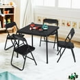 thumbnail image 2 of Foldable Table and Chair Set,Folding Card Table and Chair Set of 5,Upholstered Foldable Table and Chair Set,Portable Metal Frame Children's Activity Table and Chairs Set for Daycare and Classrooms, 2 of 7