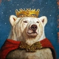thumbnail image 3 of Heffernan, Lucia 20x20 Black Modern Framed Museum Art Print Titled - Snow King, 3 of 5