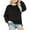 Black, variant on Odeerbi Kids Girls Crewneck Sweatshirts Fall Winter Pullover Sweatshirt Long Sleeve Sweatshirt Top Side Split Drop Shoulder Sweatshirts 5-14 Years Kids Clothes Black