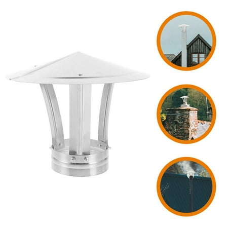 

Chimney Cap Heavy Duty Stainless Steel Chimney Flue Cowl Pipe Rain Vent