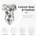 thumbnail image 6 of Gaeub Dinosaur On Excavator2 Women'S Short Sleeve One Piece Swimsuit Sexy High-Waisted Bodysuit For Swimming, Beach, Sports - Xx-Large, 6 of 9