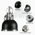 thumbnail image 4 of GZBtech 1 Dome Black Wall Light Modern Wall Sconce Brushed Nickel Vanity Wall Lamp Fixtures for Bathroom Bedroom, 4 of 7