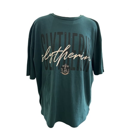 Harry Potter Slytherin Script Adult Tee (Unisex), XS to XL