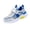 Light Gray, variant on Boys Hook and Loop Chunky Sole Sneakers Breathable Mesh Non Slip Shock Absorbing Athletic Running Shoes Lightweight Kids School Casual Trainers Light Gray 28