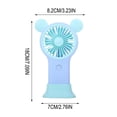 thumbnail image 3 of weibbin Mini Mouse Handheld Fan with Colorful Lights USB Rechargeable Pocket Sized Portable 3 Speeds Quiet, 3 of 6