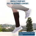 thumbnail image 4 of Diamond Star Diabetic Over the Calf, Non-binding Premium Cushion Cotton Knee High Comfortable Socks for Men (Brown - 6 Pairs, Socks Size 10-13), 4 of 6