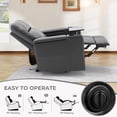 thumbnail image 3 of Bonzy Home Electric Recliner Set of 2 for Living Room Home Theater Seating Leather Reclining Chair Sofa Furniture with Cup Holders USB Ports and Hidden Storage, Gray, 3 of 8