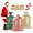 Gold Red Rreen, variant on Christmas Large Plastic Bag Jumbo Gift Bag Santa Claus Gift Bag with Rope for Christmas Party Gifts & Supplies Red Black Buffalo Plaid 3Pcs