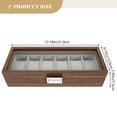 thumbnail image 2 of Miangastore Watch Display Case 6 Slots Watch Box Portable Watch Storage Box Jewelry Case, 2 of 8