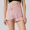 thumbnail image 2 of RUTAYY High Waist Women Denim Skirt Shorts A-Line Chafing Mini Skirt For Summer Fashion Solid Color Casual Travel Skirts, 2 of 4