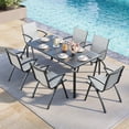 thumbnail image 4 of 2/4 Pack Aluminum Outdoor Dining Chairs with Quick-Dry Textilene Mesh, Ergonomic Support for Patio, Poolside & Commercial Use – All-Weather Rustproof, 4 of 9