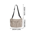 thumbnail image 3 of Bolso bandolera de lona para mujer, bolso de hombro, riñonera, bolso pequeño – Correa ajustable y desmontable, diseño ligero y compacto, ideal para el día a día, uso casual y viajes., 3 of 6