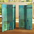 thumbnail image 6 of Oriental Furniture 6 ft. Tall Aurora Canvas Room Divider - 3 Panel, 6 of 6