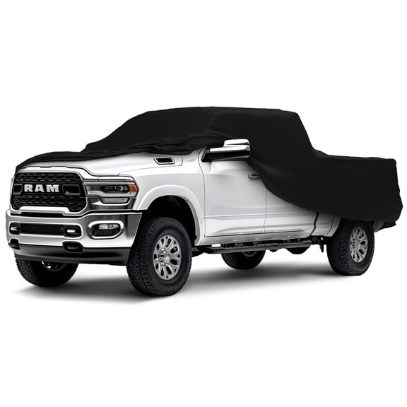 Indoor Truck Cover Compatible with 1981-1996 Dodge Ram 50 Regular Cab, 8 Foot Bed - Black Satin - Ultra Soft Indoor Material - Keep Vehicle Looking Between Use - Includes Storage Bag