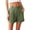Army Green, variant on Women's Elastic High Waisted Shorts Wide Leg Pleated Dressy Shorts with Pockets Summer Business Casual Work Clothes, S-2X