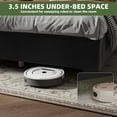 thumbnail image 4 of Uforic King Wingback Bed Frame with 58" Tall Headboard and USB Charging Stations, Tufted Velvet Upholstered Platform Bed, Easy Assembly, Black, 4 of 6