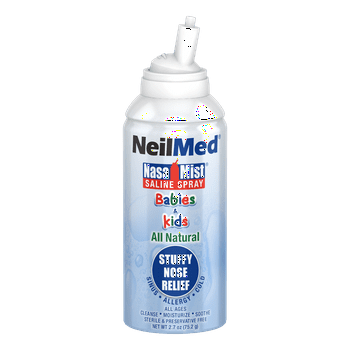 Neilmed Pediamist Pediatric Saline for Stuffy Noses, Nasal Mist Spray, 2.53 oz