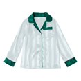 thumbnail image 5 of Kelon Matching Christmas Pajamas, Long Sleeve Satin Button Down Sleepwear, Holiday Pjs for Couples, 5 of 9